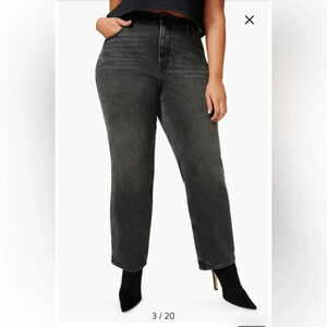 Good American Good‎ ‘90s Black Jeans size 15